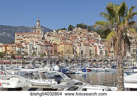 "Old town and marina, Menton, French Riviera, Provence-Alpes-Cote d'Azur, France, Europe" View Large Photo Image Picture - "Old town and marina, Menton, French Riviera, Provence-Alpes-Cote d'Azur, France, Europe". Fotosearch
