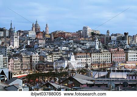 "Old Town at dusk, Genoa, Liguria, Italy, Europe" View Large Photo Image Stock Photography - "Old Town at dusk, Genoa, Liguria, Italy, Europe". Fotosearch