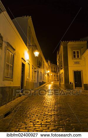 "Old Town at night, Faro, Algarve, Portugal, Europe" View Large Photo Image Stock Photo - "Old Town at night, Faro, Algarve, Portugal, Europe". Fotosearch