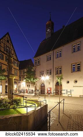 Old Town Hall, now the town library, Oehringen, Hohenlohe, Baden-Wuerttemberg, Germany, Europe View Large Photo Image Picture - Old Town Hall, now the town library, Oehringen, Hohenlohe, Baden-Wuerttemberg, Germany, Europe. Fotosearch