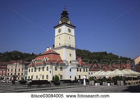 "Old Town Hall on the market square or Pia? ¢a Sfatului, now a museum, Brasov, Brasov County, Transylvania, Romania, Europe" View Large Photo Image Stock Photography - "Old Town Hall on the market square or Pia? ¢a Sfatului, now a museum, Brasov, Brasov County, Transylvania, Romania, Europe". Fotosearch