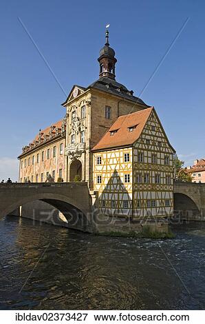 "Old town hall on the Regnitz River, Bamberg, Franconia, Bavaria, Germany, Europe" View Large Photo Image Stock Photo - "Old town hall on the Regnitz River, Bamberg, Franconia, Bavaria, Germany, Europe". Fotosearch