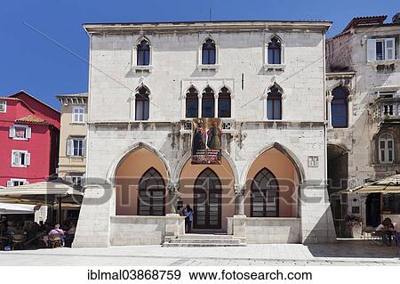"Old Town Hall, Split, Dalmatia, Croatia, Europe" View Large Photo Image Stock Photo - "Old Town Hall, Split, Dalmatia, Croatia, Europe". Fotosearch
