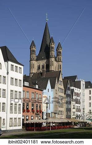 "Old Town with Great St. Martin Church, Cologne, North Rhine-Westphalia, Germany, Europe, PublicGround, Europe" View Large Photo Image Stock Image - "Old Town with Great St. Martin Church, Cologne, North Rhine-Westphalia, Germany, Europe, PublicGround, Europe". Fotosearch