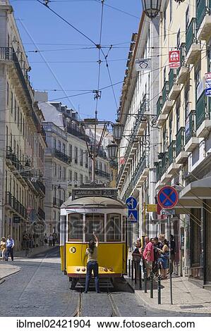 Old tram, Praca de Luis de Camoes, Largo Camoes, Camoes Square, Lisboa, Lisbon, Portugal, Europe View Large Photo Image Picture - Old tram, Praca de Luis de Camoes, Largo Camoes, Camoes Square, Lisboa, Lisbon, Portugal, Europe. Fotosearch