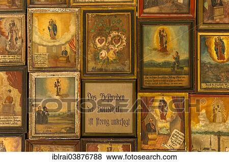 "Old votive offerings in the cloister around the Shrine of Our Lady of Altotting, Altotting, Upper Bavaria, Bavaria, Germany, Europe" View Large Photo Image Stock Photo - "Old votive offerings in the cloister around the Shrine of Our Lady of Altotting, Altotting, Upper Bavaria, Bavaria, Germany, Europe". Fotosearch