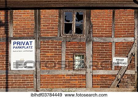 "Old wall with no parking signs, private car park, Germany, Europe" View Large Photo Image Stock Photo - "Old wall with no parking signs, private car park, Germany, Europe". Fotosearch