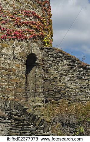 Stock Photo - "Old watchtower, Oberwesel, Rhineland-Palatinate, Germany, Europe". Fotosearch