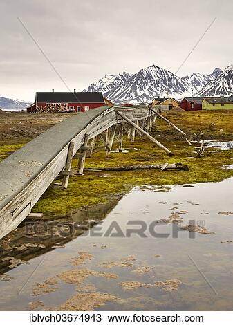 "Old water pipeline, on stilts because of the permafrost, Spitsbergen Island, Svalbard Archipelago, Svalbard and Jan Mayen, Norway, Europe" View Large Photo Image Stock Image - "Old water pipeline, on stilts because of the permafrost, Spitsbergen Island, Svalbard Archipelago, Svalbard and Jan Mayen, Norway, Europe". Fotosearch