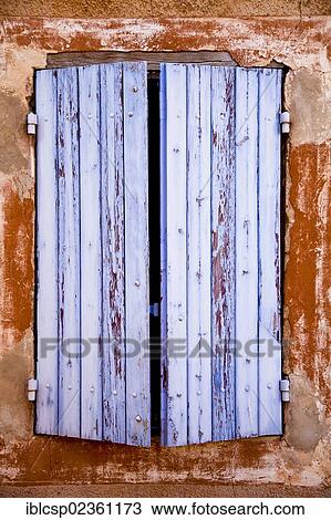 "Old window shutter, Roussillon, Vaucluse, Provence, France, Europe" View Large Photo Image Stock Image - "Old window shutter, Roussillon, Vaucluse, Provence, France, Europe". Fotosearch
