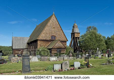"Old wooden church with a bell tower, Djursdala, Smaland, Sweden, Europe" View Large Photo Image Stock Image - "Old wooden church with a bell tower, Djursdala, Smaland, Sweden, Europe". Fotosearch