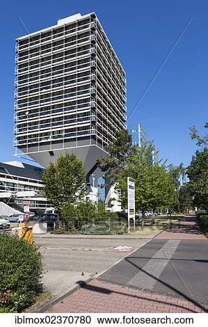 "Olivetti Building by architect Egon Eiermann, Lyoner Strasse street, Niederrad business district, Frankfurt am Main, Hesse, Germany, Europe, PublicGround, Europe" View Large Photo Image Stock Image - "Olivetti Building by architect Egon Eiermann, Lyoner Strasse street, Niederrad business district, Frankfurt am Main, Hesse, Germany, Europe, PublicGround, Europe". Fotosearch