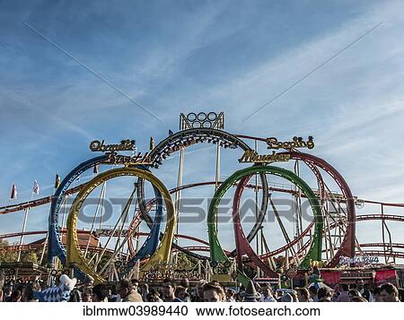 "Olympia Looping fun ride with 5 loopings, Oktoberfest, Munich, Upper Bavaria, Bavaria, Germany, Europe" View Large Photo Image Stock Image - "Olympia Looping fun ride with 5 loopings, Oktoberfest, Munich, Upper Bavaria, Bavaria, Germany, Europe". Fotosearch