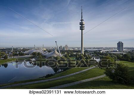 "Olympic site, Olympic Park with the television tower and Olympic Lake, Munich, Bavaria, Germany, Europe, PublicGround, Europe" View Large Photo Image Stock Image - "Olympic site, Olympic Park with the television tower and Olympic Lake, Munich, Bavaria, Germany, Europe, PublicGround, Europe". Fotosearch