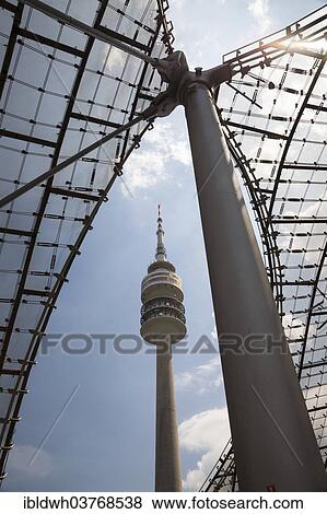 Stock Photo - "Olympic Tower, Munich, Upper Bavaria, Bavaria, Germany, Europe". Fotosearch