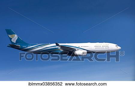 "Oman Air, Airbus A330-343X, in flight" View Large Photo Image Stock Image - "Oman Air, Airbus A330-343X, in flight". Fotosearch