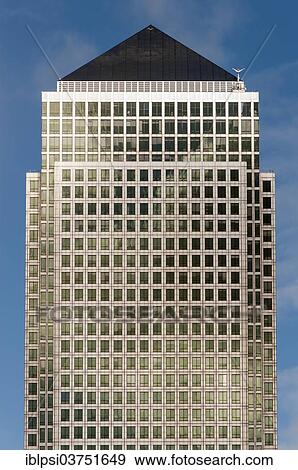 Stock Photo - "One Canada Square"""" skyscraper, Canary Wharf, London, London region, England, United Kingdom, Europe". Fotosearch