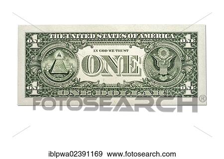 "One dollar banknote, rear" View Large Photo Image Stock Photo - "One dollar banknote, rear". Fotosearch