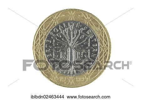 Picture - One euro coin. Fotosearch