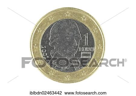 Stock Image - One euro coin. Fotosearch