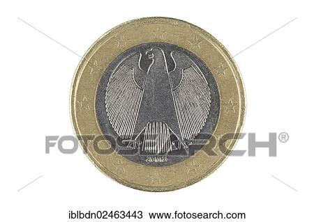 Stock Image - One euro coin. Fotosearch