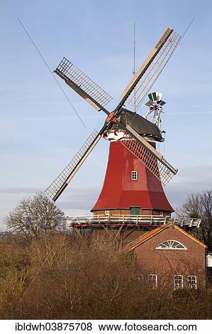 "One of the Greetsieler Zwillingsmuhlen twin mills, smock mill, Greetsiel, Leybucht, Krummhorn, East Frisia, Lower Saxony, Germany, Europe" View Large Photo Image Stock Photo - "One of the Greetsieler Zwillingsmuhlen twin mills, smock mill, Greetsiel, Leybucht, Krummhorn, East Frisia, Lower Saxony, Germany, Europe". Fotosearch