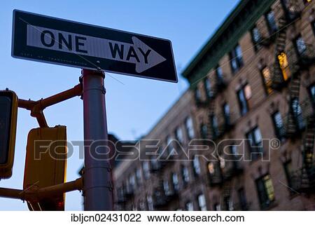 "One way sign, Soho, New York City, USA" View Large Photo Image Stock Image - "One way sign, Soho, New York City, USA". Fotosearch