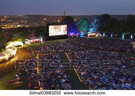 "Open-air cinema in the castle courtyard, Esslingen am Neckar, Baden-Wurttemberg, Germany, Europe" View Large Photo Image Stock Image - "Open-air cinema in the castle courtyard, Esslingen am Neckar, Baden-Wurttemberg, Germany, Europe". Fotosearch