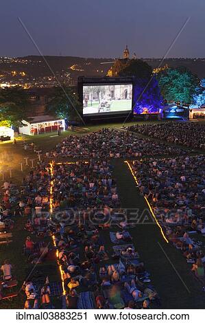 "Open-air cinema in the castle courtyard, Esslingen am Neckar, Baden-Wurttemberg, Germany, Europe" View Large Photo Image Stock Image - "Open-air cinema in the castle courtyard, Esslingen am Neckar, Baden-Wurttemberg, Germany, Europe". Fotosearch