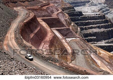 Picture - "Open cut Super Pit gold mine, Kalgoorlie, Western Australia, Australia, Oceania". Fotosearch