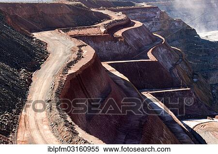 Stock Photography - "Open cut Super Pit gold mine, Kalgoorlie, Western Australia, Australia, Oceania". Fotosearch