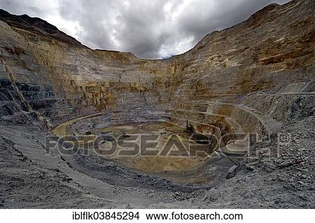 Picture - "Opencast mine, Yanacocha Gold Mine, Cajamarca, Cajamarca region, Peru, South America". Fotosearch