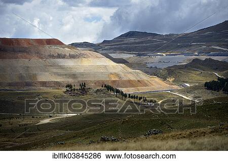 "Opencast mine, Yanacocha Gold Mine, Cajamarca, Cajamarca region, Peru, South America" View Large Photo Image Stock Photograph - "Opencast mine, Yanacocha Gold Mine, Cajamarca, Cajamarca region, Peru, South America". Fotosearch