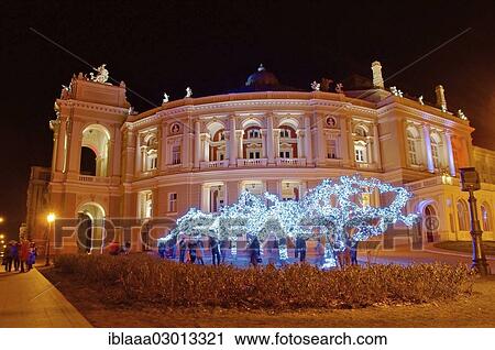 "Opera and ballet theater at night, Odessa, Odessa Oblast, Ukraine, Europe" View Large Photo Image Stock Image - "Opera and ballet theater at night, Odessa, Odessa Oblast, Ukraine, Europe". Fotosearch