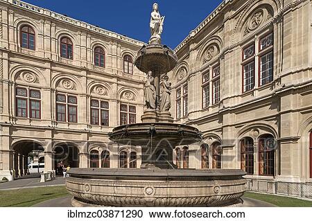 "Opera fountain at the Vienna State Opera, by Hans Gasser, 1869, Karajan-Platz, Vienna, Austria, Europe" View Large Photo Image Stock Image - "Opera fountain at the Vienna State Opera, by Hans Gasser, 1869, Karajan-Platz, Vienna, Austria, Europe". Fotosearch