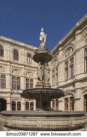 "Opera fountain at the Vienna State Opera, by Hans Gasser, 1869, Karajan-Platz, Vienna, Austria, Europe" View Large Photo Image Stock Photo - "Opera fountain at the Vienna State Opera, by Hans Gasser, 1869, Karajan-Platz, Vienna, Austria, Europe". Fotosearch