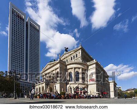 "Opernplatz square and Alte Oper, Old Opera House, in front of OpernTurm by Tishman Speyer Property with UBS Bank Westend, Rhein-Main, Frankfurt am Main, Hesse, Germany, Europe" View Large Photo Image Stock Image - "Opernplatz square and Alte Oper, Old Opera House, in front of OpernTurm by Tishman Speyer Property with UBS Bank Westend, Rhein-Main, Frankfurt am Main, Hesse, Germany, Europe". Fotosearch