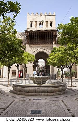Stock Image - "Orange tree courtyard of the Cathedral of Santa Maria de la Sede, Seville, Andalucia, Spain, Europe". Fotosearch