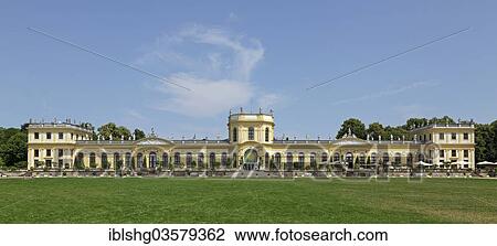 Stock Image - "Orangery, Staatspark Karlsaue Park, Kassel, Hesse, Germany, Europe". Fotosearch