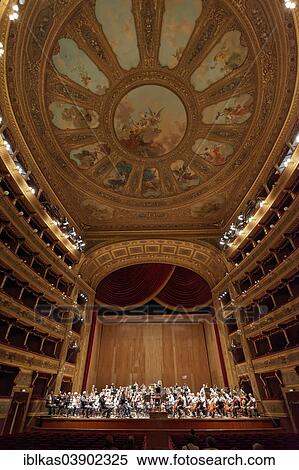 Stock Photography - "Orchestra rehearsal at the Teatro Massimo, Palermo, Sicily, Italy, Europe". Fotosearch