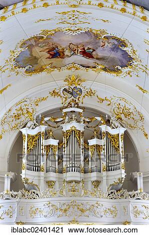 "Organ and ceiling frescoes in the church, Schaeftlarn Abbey, Schaeftlarn, Bavaria, Germany, Europe" View Large Photo Image Stock Image - "Organ and ceiling frescoes in the church, Schaeftlarn Abbey, Schaeftlarn, Bavaria, Germany, Europe". Fotosearch