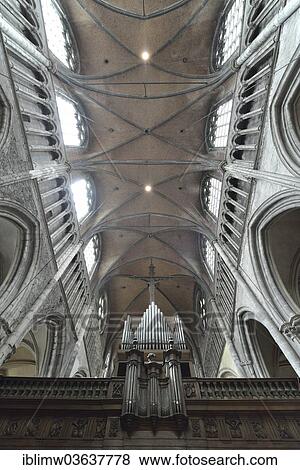 "Organ and vaulted ceiling, net vault, Church of Our Lady, Onze-Lieve-Vrouwekerk, Bruges, West Flanders, Flemish Region, Belgium, Europe" View Large Photo Image Stock Photo - "Organ and vaulted ceiling, net vault, Church of Our Lady, Onze-Lieve-Vrouwekerk, Bruges, West Flanders, Flemish Region, Belgium, Europe". Fotosearch