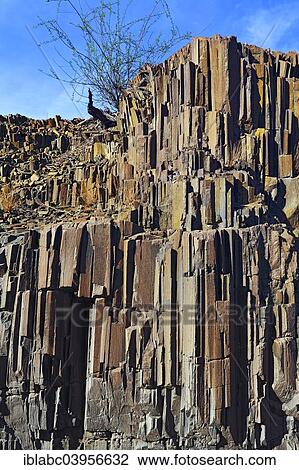 Stock Image - "Organ pipes, basalt, vulcanic rock, Namibia, Africa". Fotosearch