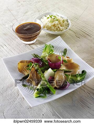"Oriental vegetarian stir fry of vegetables, noodles and mushrooms" View Large Photo Image Stock Photo - "Oriental vegetarian stir fry of vegetables, noodles and mushrooms". Fotosearch