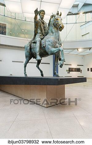 "Original equestrian statue of Emperor Marcus Aurelius, of 165 AD, bronze, Capitoline Museums, Capitoline Hill, Rome, Lazio, Italy, Europe" View Large Photo Image Stock Image - "Original equestrian statue of Emperor Marcus Aurelius, of 165 AD, bronze, Capitoline Museums, Capitoline Hill, Rome, Lazio, Italy, Europe". Fotosearch
