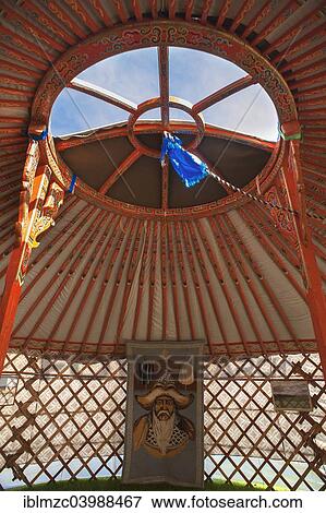 "Original Mongolian yurt, traditional tent of the nomads in western and central Asia, exhibition at the Museum of Industry in Lauf an der Pegnitz, Middle Franconia, Bavaria, Germany, Europe" View Large Photo Image Stock Photo - "Original Mongolian yurt, traditional tent of the nomads in western and central Asia, exhibition at the Museum of Industry in Lauf an der Pegnitz, Middle Franconia, Bavaria, Germany, Europe". Fotosearch