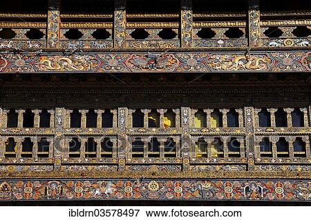 "Ornamental windows in Gangtey Monastery in Phobjika Valley, Wangdue Phodrang District, Bhutan, Asia" View Large Photo Image Stock Photo - "Ornamental windows in Gangtey Monastery in Phobjika Valley, Wangdue Phodrang District, Bhutan, Asia". Fotosearch