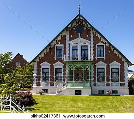 Ornate brick house, Altes Land region, Lower Saxony, Germany, Europe View Large Photo Image Stock Image - Ornate brick house, Altes Land region, Lower Saxony, Germany, Europe. Fotosearch