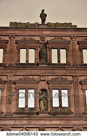 "Ornate entrance facade of the Ottheinrich building, castle, Heidelberg, Baden-Wurttemberg, Germany, Europe" View Large Photo Image Stock Image - "Ornate entrance facade of the Ottheinrich building, castle, Heidelberg, Baden-Wurttemberg, Germany, Europe". Fotosearch