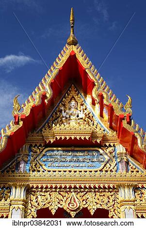 "Ornate gable, Wat Chalong temple, Phuket, Thailand, Asia" View Large Photo Image Stock Image - "Ornate gable, Wat Chalong temple, Phuket, Thailand, Asia". Fotosearch